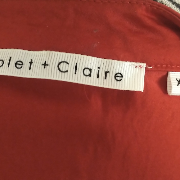 Long-sleeve faux silk tunic w ruffle sleeves - Picture 2 of 7